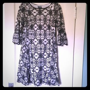 Black & White Lace Dress